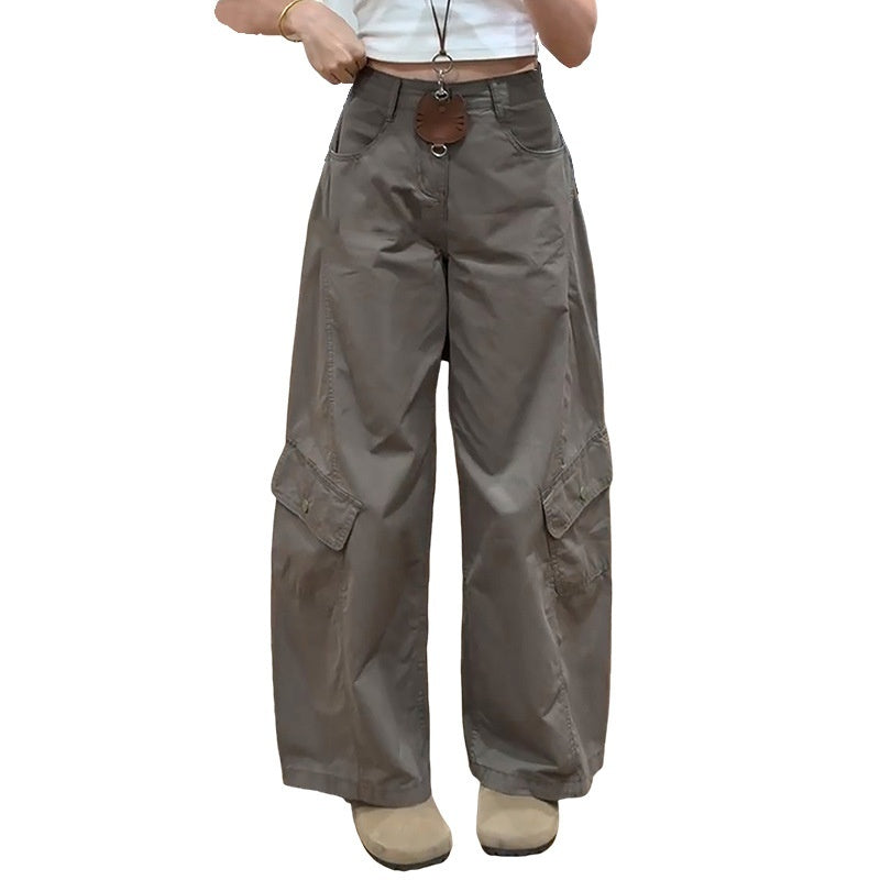 American-style Vintage Work Pants For Women Autumn Winter