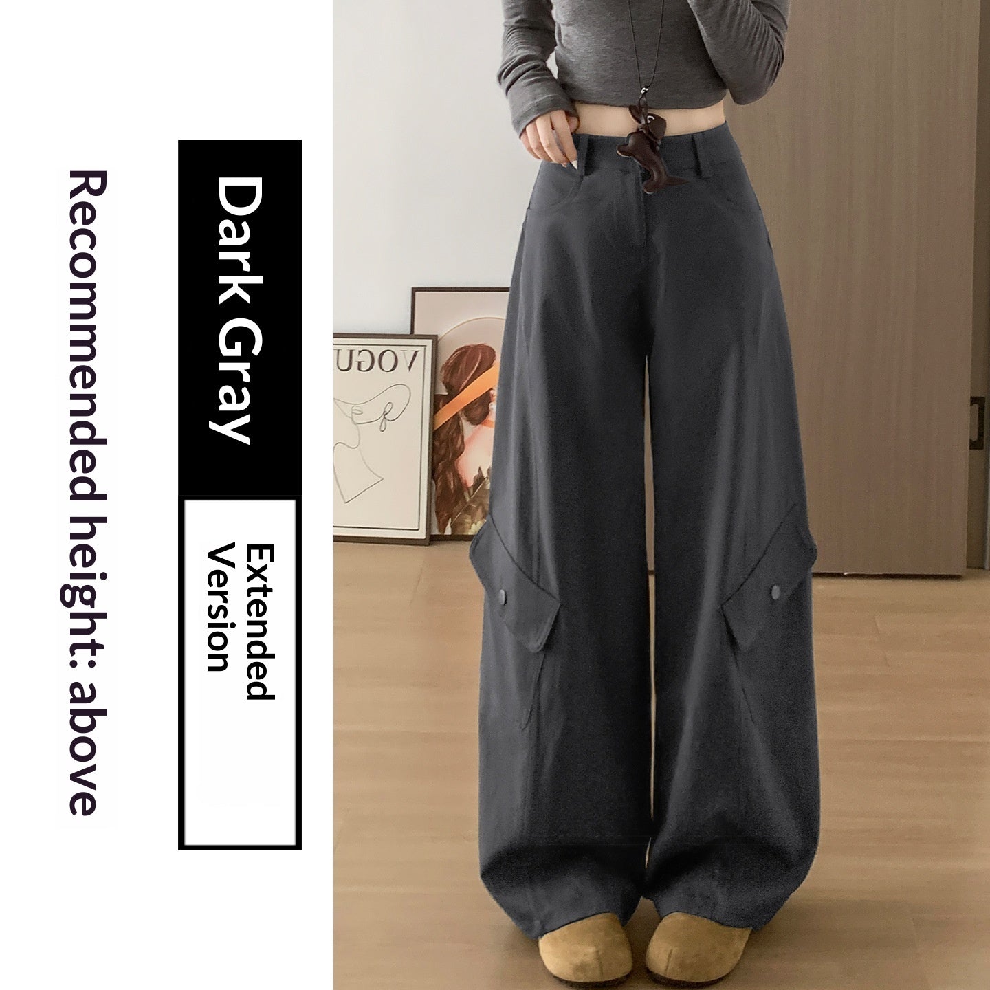 American-style Vintage Work Pants For Women Autumn Winter
