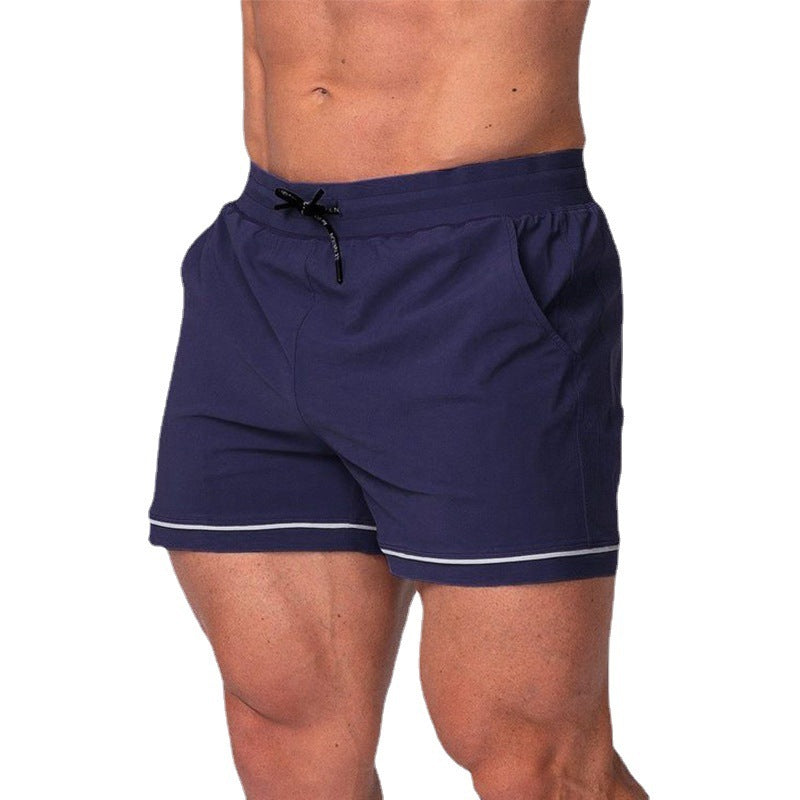 Sport Running Training Outdoor Beach Shorts in navy color, designed for comfort and versatility in athletic activities.