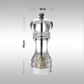 Creative kitchen appliances hand glass grinder with pepper mill showcasing a stylish design and precise functionality.