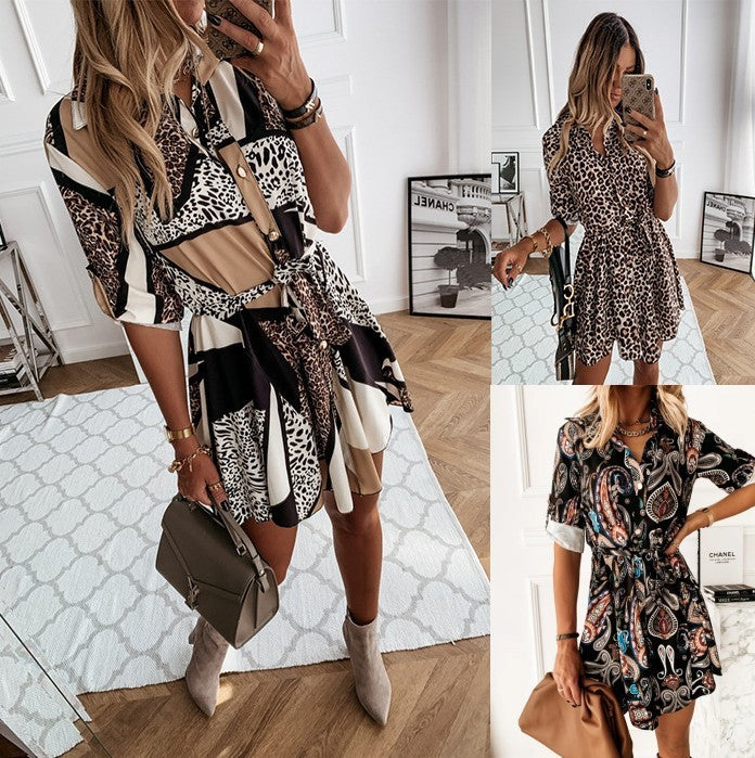 Women Dresses Fashion Ladies Casual Dress featuring stylish patterns and comfortable fit for versatile occasions.