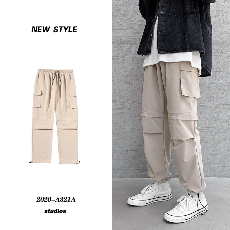 Overalls Men's Casual Plus Bulky showcasing a new style in lightweight, breathable fabric with a trendy streetwear look.