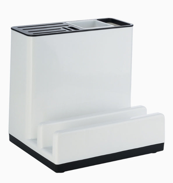 Tableware Storage Holders Kitchen Knife – sleek white kitchen knife holder for organized utensils.