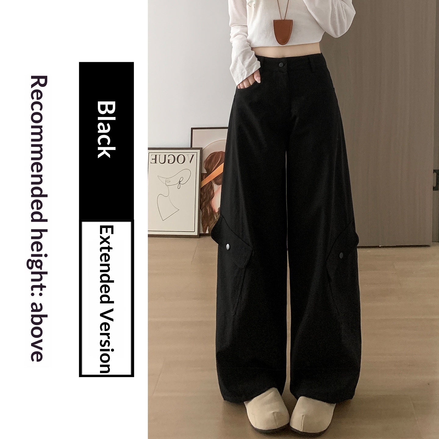 American-style Vintage Work Pants For Women Autumn Winter