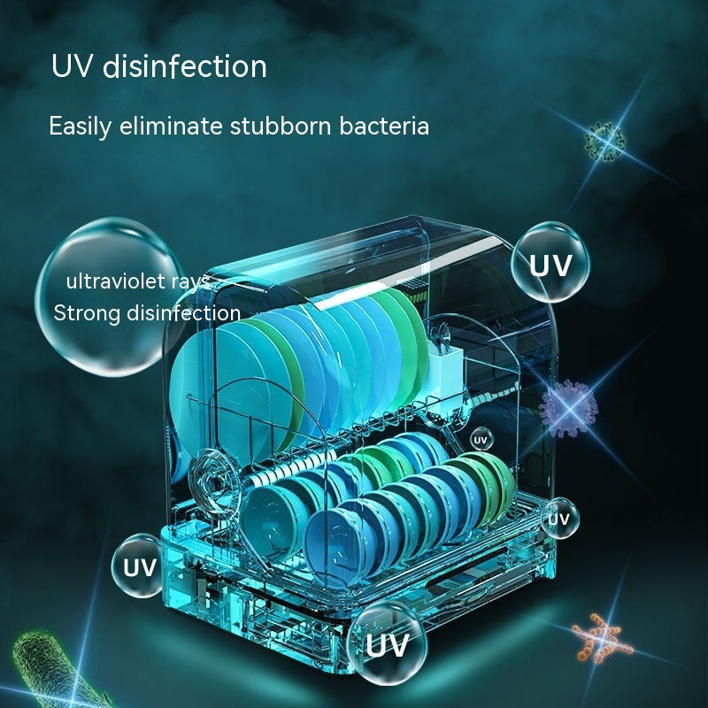 Mini Small Kitchen Desktop Disinfection Dryer for effective UV disinfection and eliminating stubborn bacteria.