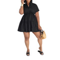 Loose-fitting Casual Shirt Dress Summer Short Skirt