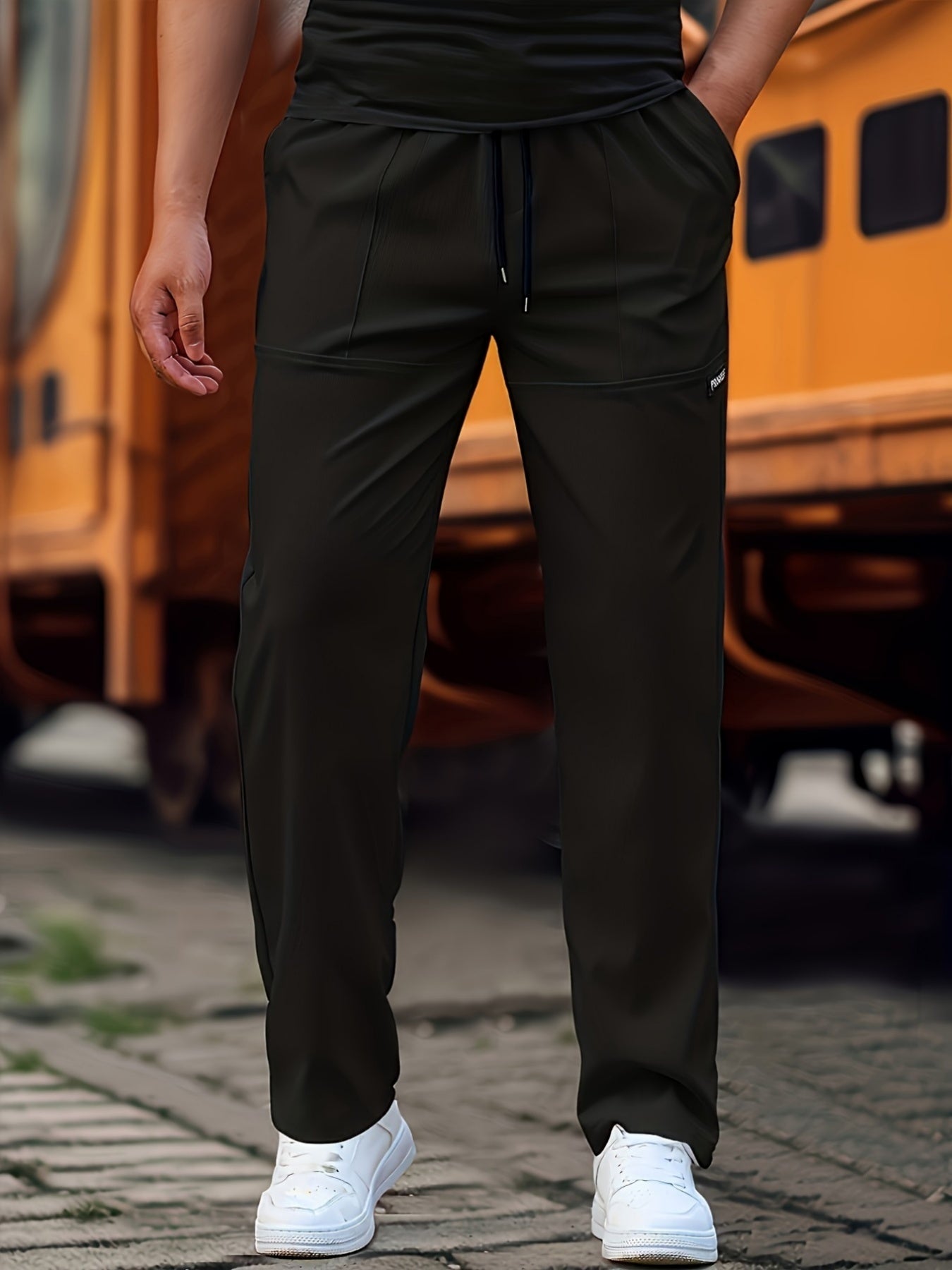 Men's Fashion Training Brother Basketball Pant in dark color, ideal for sports and casual wear.