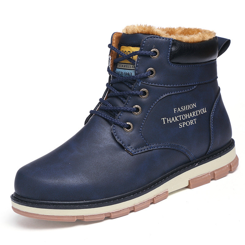 Plush warm work clothes Martin boots