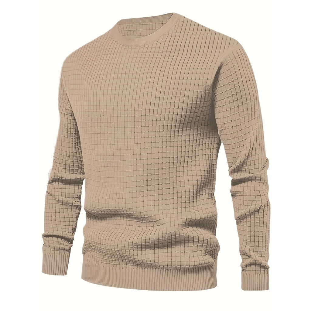 Men's Fashion Casual Tropical Printed Shirt in a stylish beige knitted design, perfect for relaxed outfits.