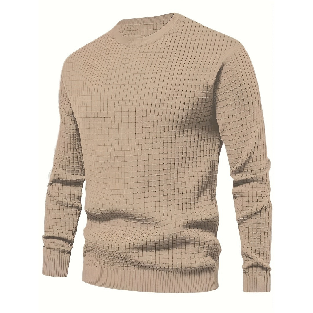 Men's Fashion Casual Tropical Printed Shirt in a stylish beige knitted design, perfect for relaxed outfits.