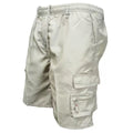 Men's Casual Work Pants Loose Summer in light beige color with multiple pockets, ideal for summer wear.