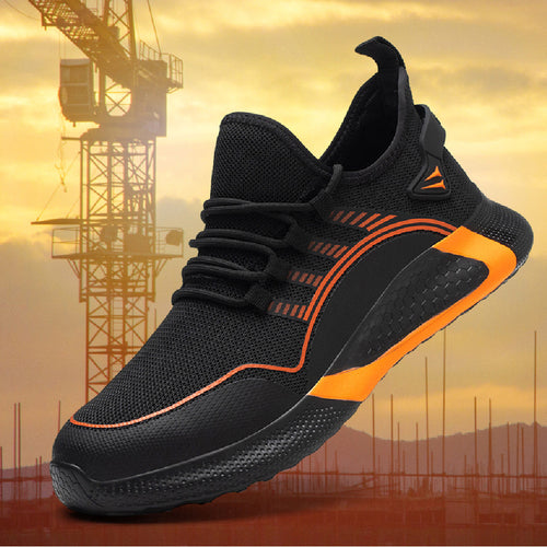 Breathable Labor Protection Shoe Man designed for safety and comfort with a breathable upper and slip-resistant sole.