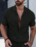 Mens Breathable Wrinkle-Resistant Versatile Semi-Formal Shirt