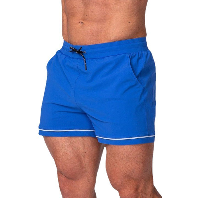 Sport Running Training Outdoor Beach Shorts in blue, perfect for running, training, or beachwear.