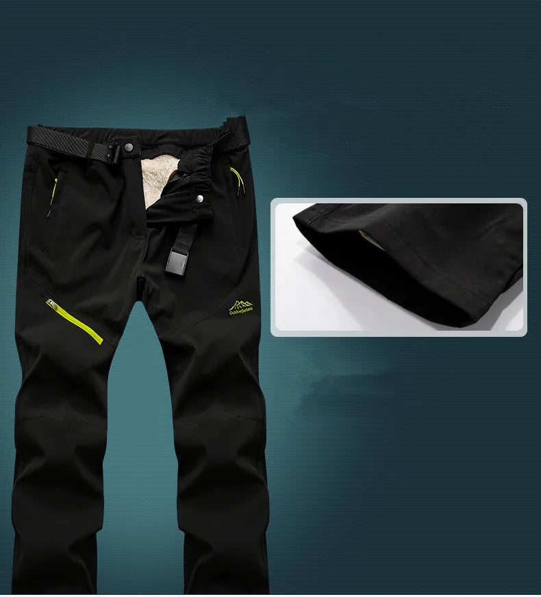 Men Tactical Waterproof Long Trousers Trekking featuring a stylish design and functional pockets for outdoor activities.