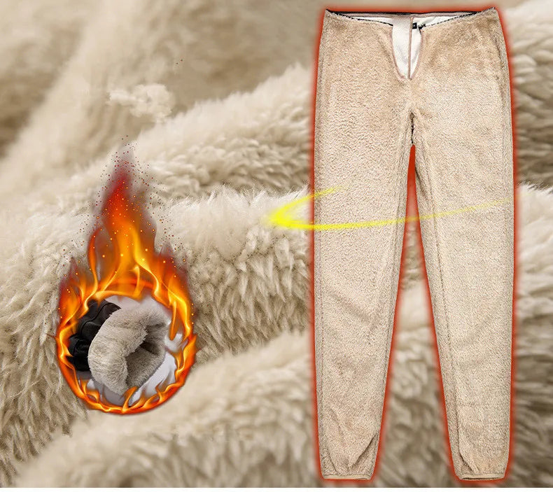 Men Tactical Waterproof Long Trousers Trekking displayed on a fluffy fabric background, highlighting their water-resistant design.
