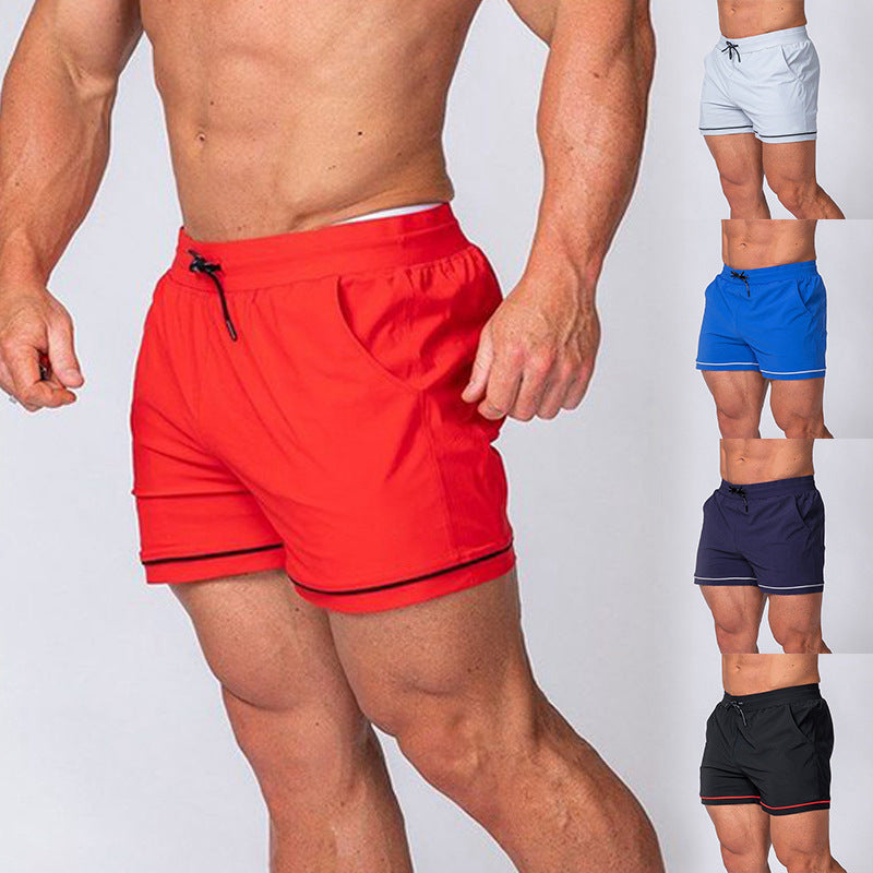 Sport Running Training Outdoor Beach Shorts in various colors including red, blue, and black for active lifestyle.
