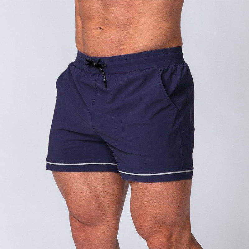 Sport Running Training Outdoor Beach Shorts in navy blue, perfect for running, training, beach activities, and outdoor adventures.