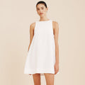 Sleeveless Casual Commuter Crew-neck Dress