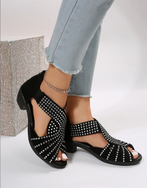 Large Casual Single Shoe Women displayed with stylish embellishments, ideal for casual outings and everyday comfort.