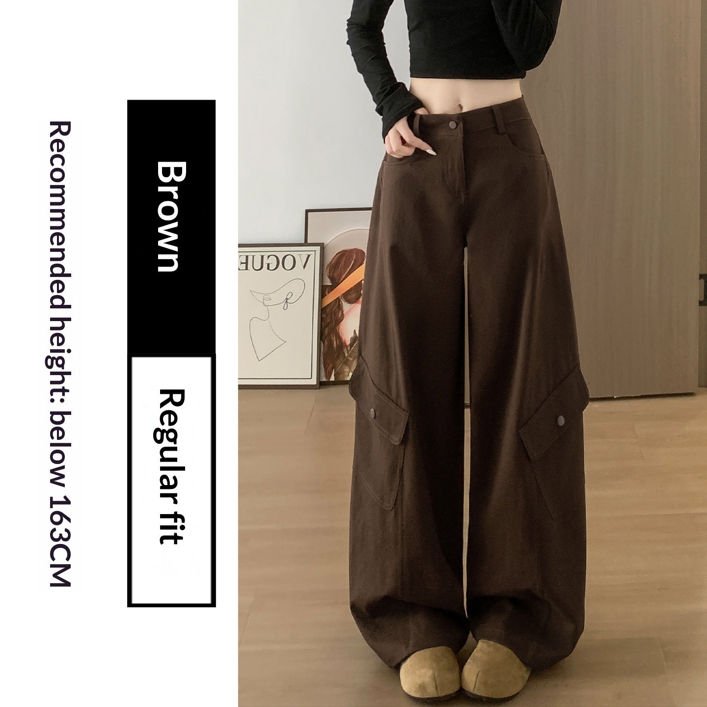 American-style Vintage Work Pants For Women Autumn Winter