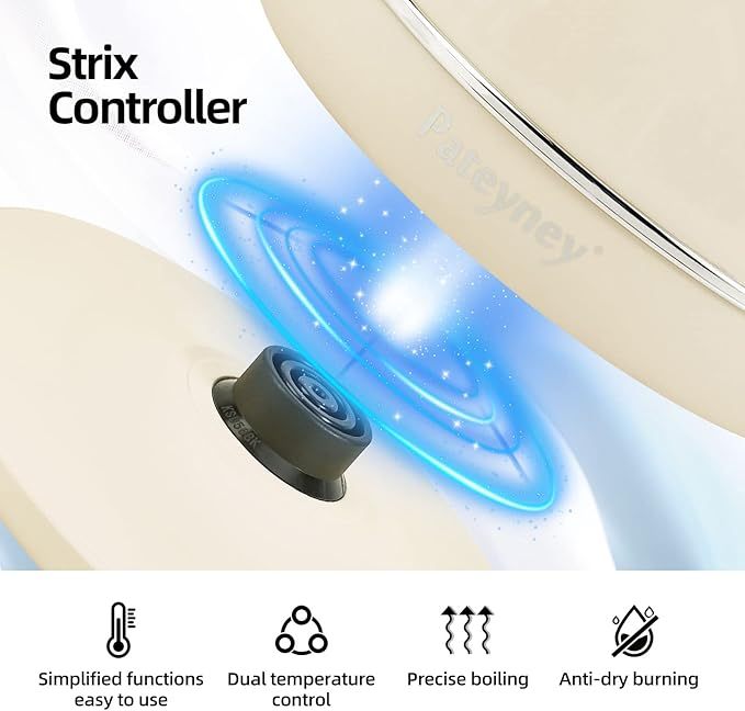 Household Small Appliances Electric Kettle Strix Controller features dual temperature control for precise boiling.
